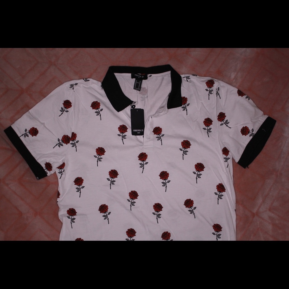 Men’s Medium Polo Rose Shirt